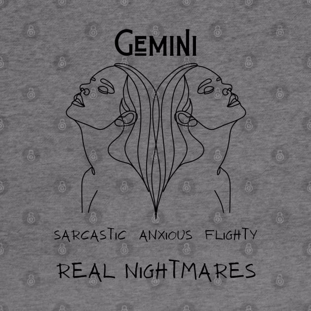 Funny Zodiac - Gemini by Slightly Unhinged